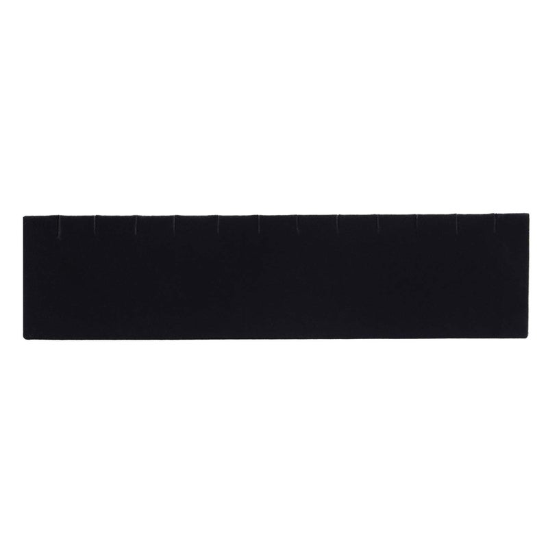 MOOCA Earring Display Stand Pendant Jewelry Organizer Display Holder for Earring, Pendant Accessory Rack for Showcase, 12 W x 1 5/8 D x 2 5/8 H in, Black Velvet - Image 4